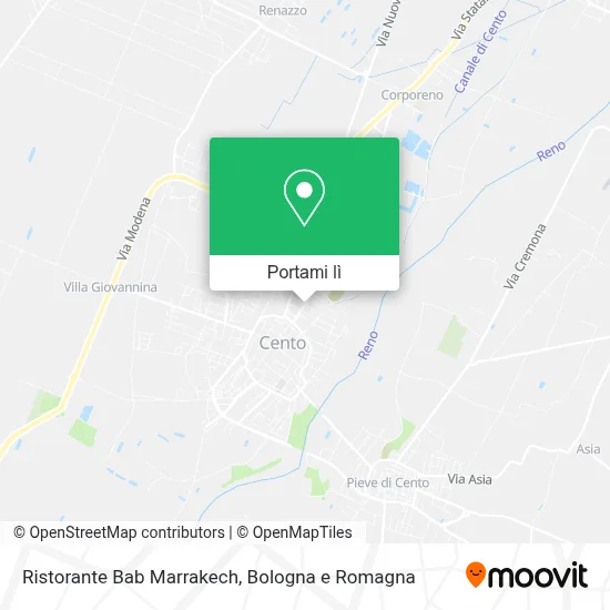 Mappa Ristorante Bab Marrakech