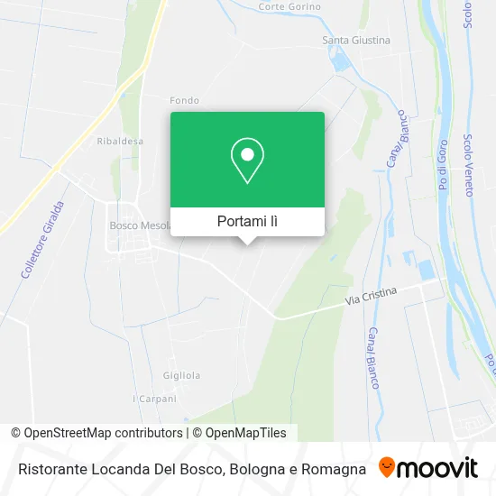 Mappa Ristorante Locanda Del Bosco