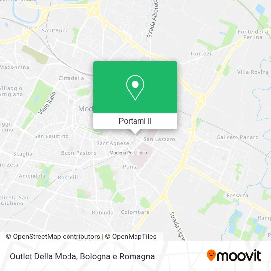 Mappa Outlet Della Moda