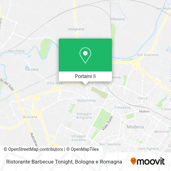 Mappa Ristorante Barbecue Tonight