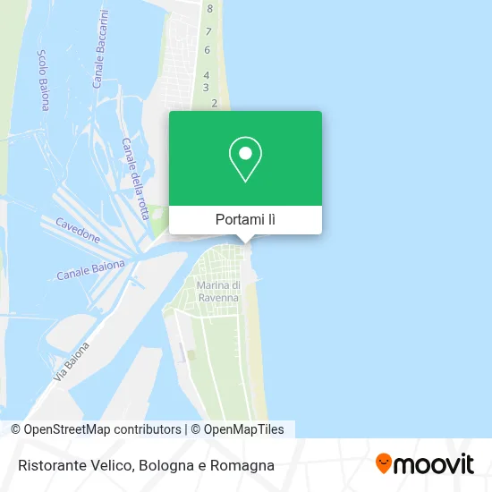Mappa Ristorante Velico