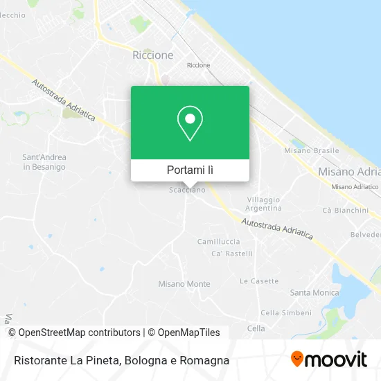 Mappa Ristorante La Pineta