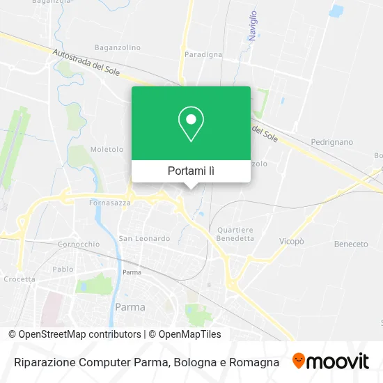 Mappa Riparazione Computer Parma