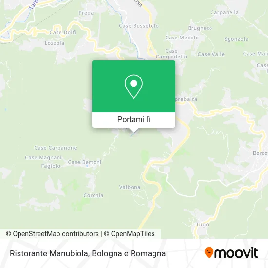 Mappa Ristorante Manubiola