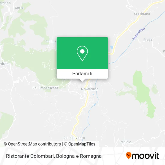 Mappa Ristorante Colombari