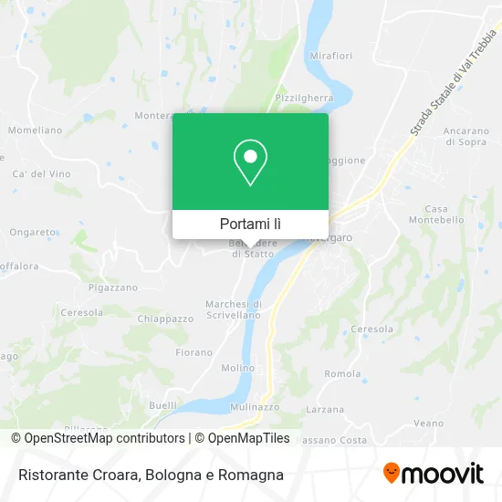 Mappa Ristorante Croara
