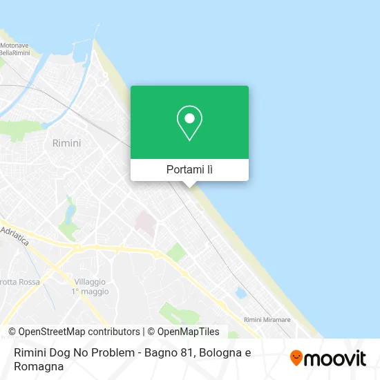 Mappa Rimini Dog No Problem - Bagno 81