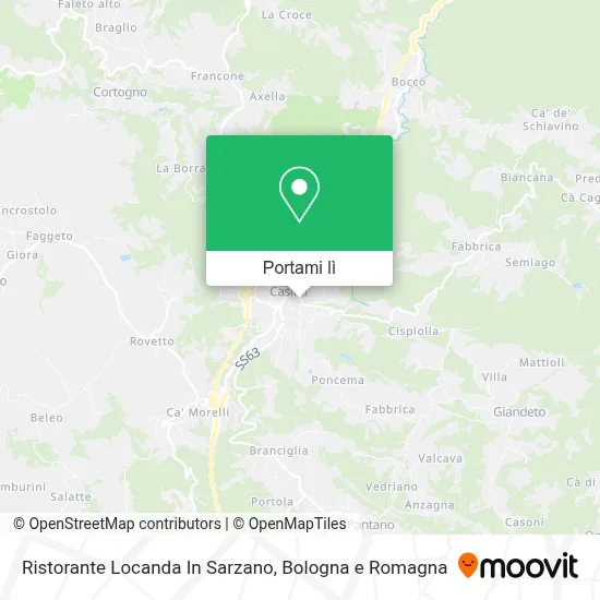 Mappa Ristorante Locanda In Sarzano