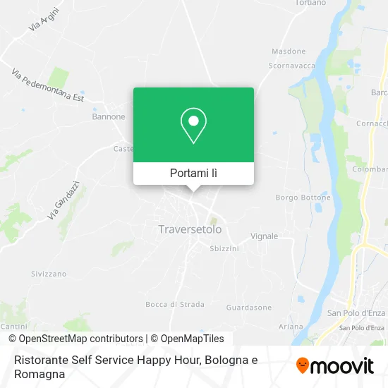 Mappa Ristorante Self Service Happy Hour
