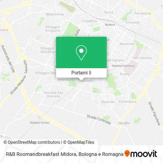 Mappa R&B Roomandbreakfast Midora