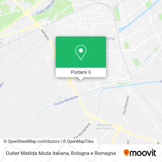 Mappa Outlet Matilda Moda Italiana