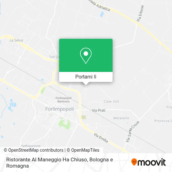 Mappa Ristorante Al Maneggio Ha Chiuso