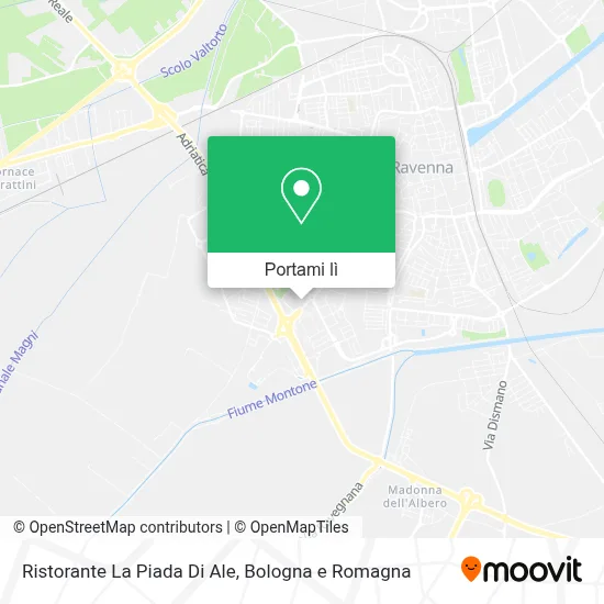 Mappa Ristorante La Piada Di Ale