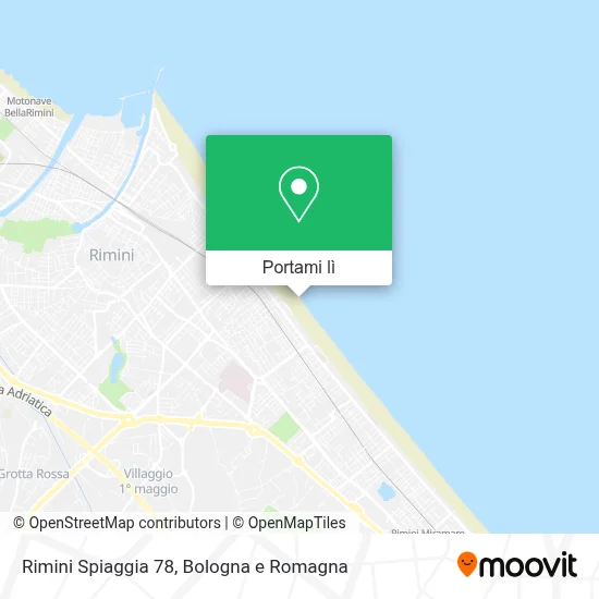 Mappa Rimini Spiaggia 78