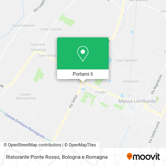 Mappa Ristorante Ponte Rosso