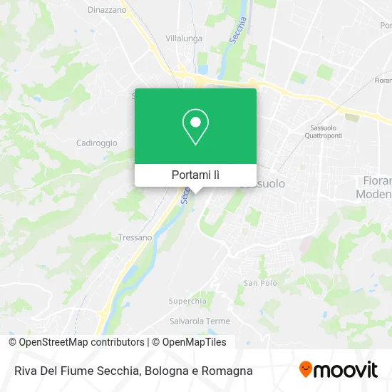 Mappa Riva Del Fiume Secchia