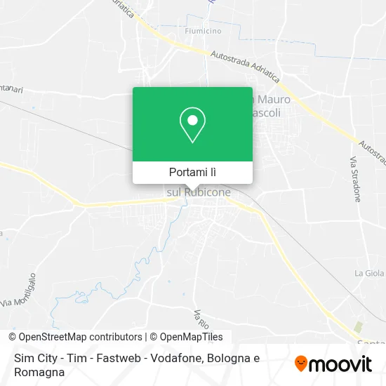 Mappa Sim City - Tim - Fastweb - Vodafone