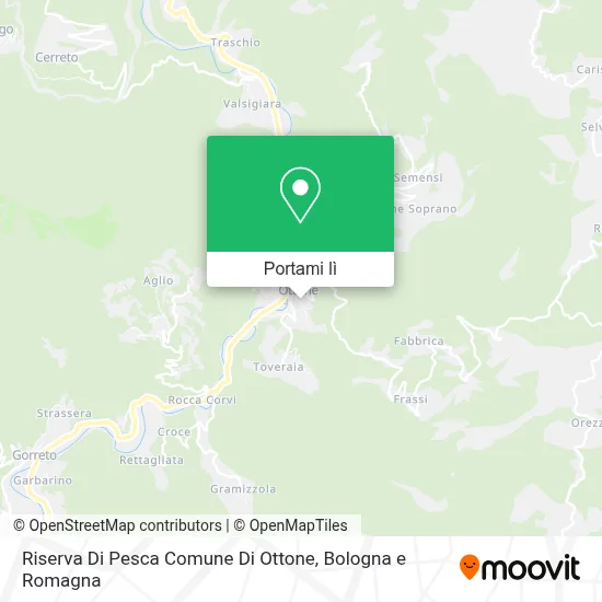 Mappa Riserva Di Pesca Comune Di Ottone