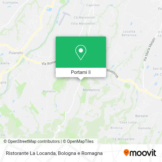 Mappa Ristorante La Locanda