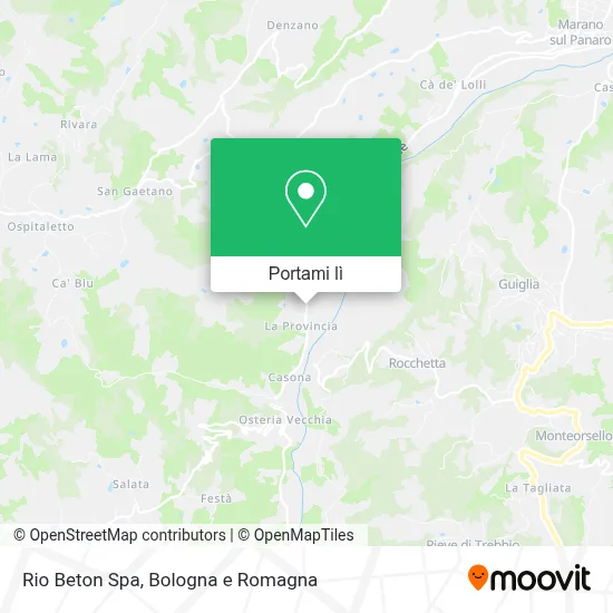 Mappa Rio Beton Spa