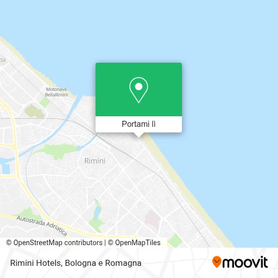 Mappa Rimini Hotels