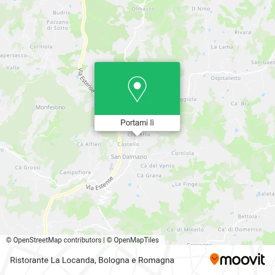 Mappa Ristorante La Locanda