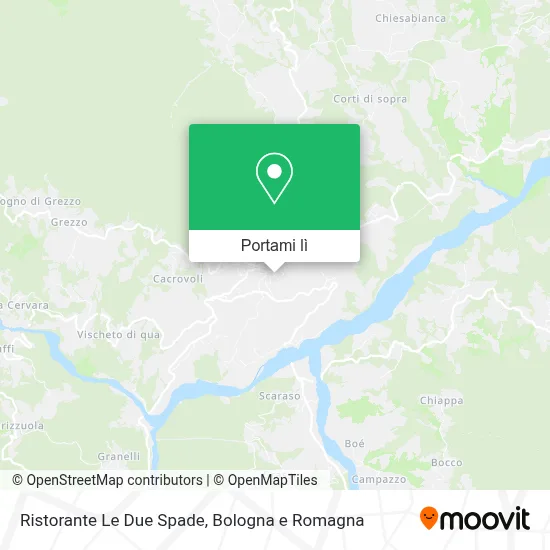 Mappa Ristorante Le Due Spade