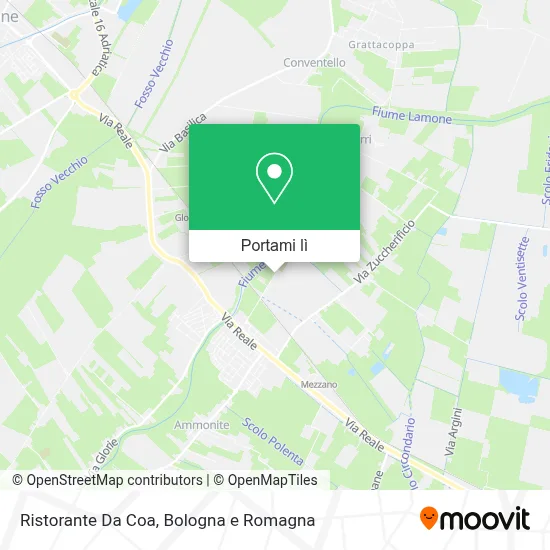Mappa Ristorante Da Coa