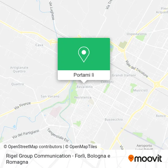 Mappa Rigel Group Communication - Forlì