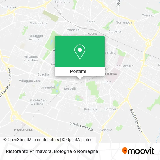 Mappa Ristorante Primavera