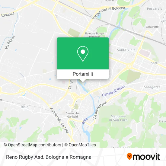 Mappa Reno Rugby Asd