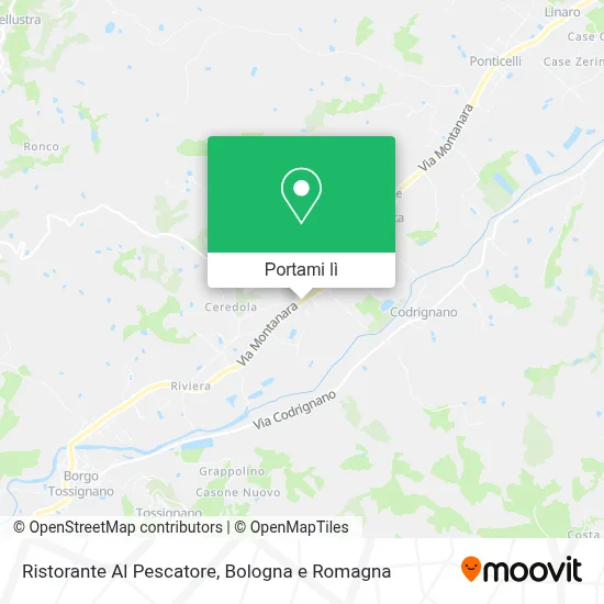 Mappa Ristorante Al Pescatore