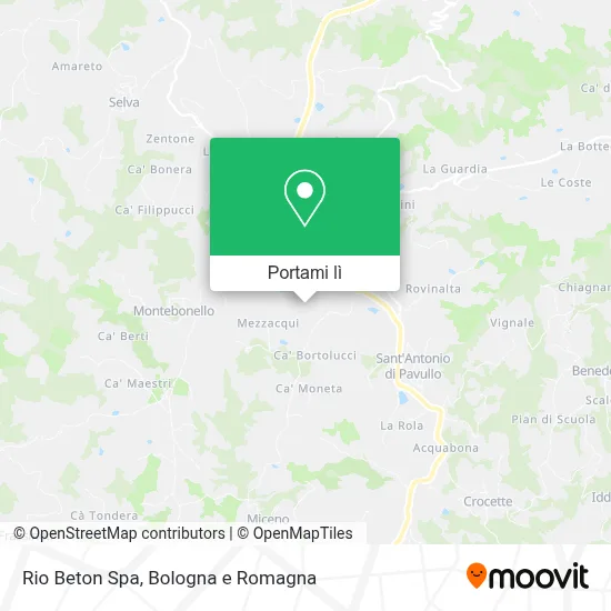 Mappa Rio Beton Spa
