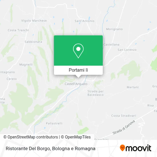 Mappa Ristorante Del Borgo
