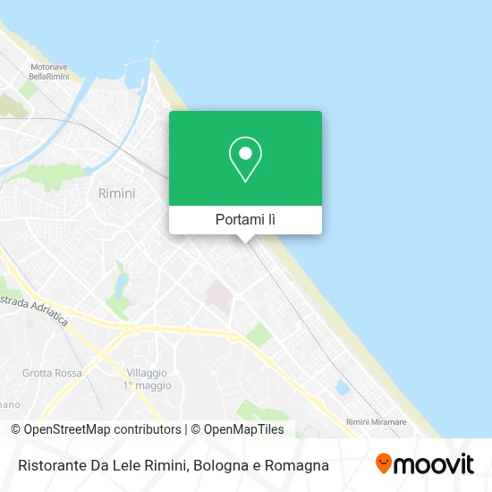 Mappa Ristorante Da Lele Rimini