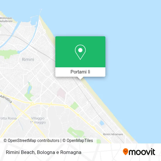 Mappa Rimini Beach