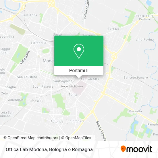Mappa Ottica Lab Modena