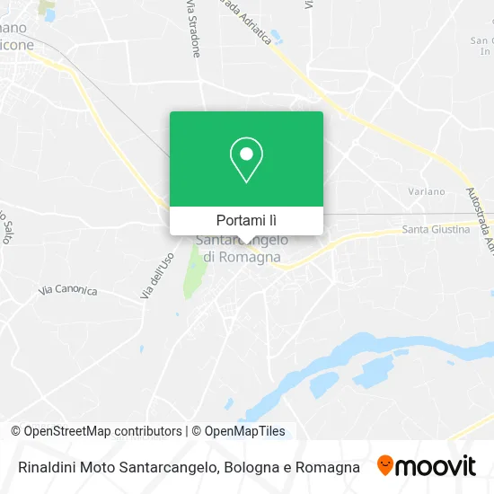 Mappa Rinaldini Moto Santarcangelo