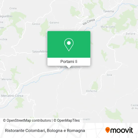 Mappa Ristorante Colombari
