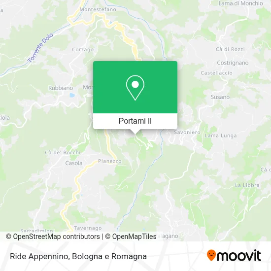 Mappa Ride Appennino