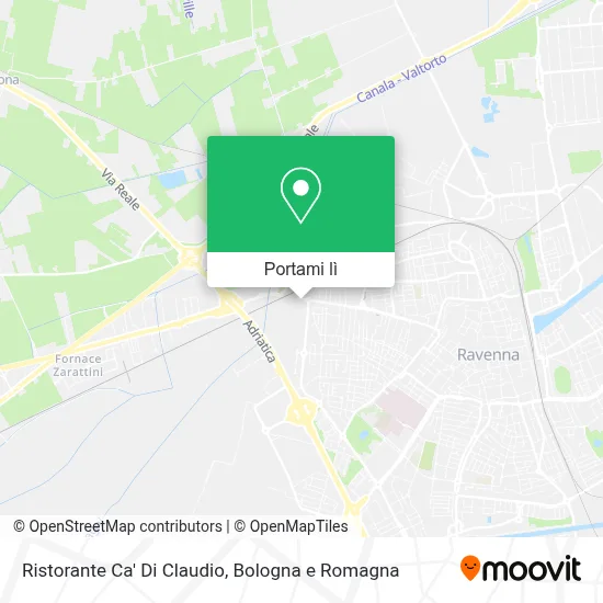 Mappa Ristorante Ca' Di Claudio