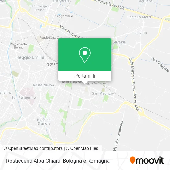 Mappa Rosticceria Alba Chiara