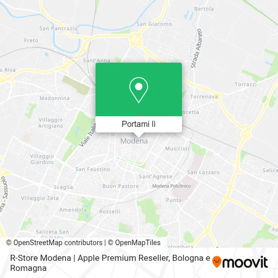 Mappa R-Store Modena | Apple Premium Reseller