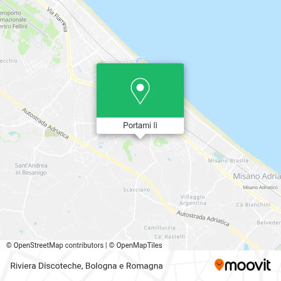 Mappa Riviera Discoteche