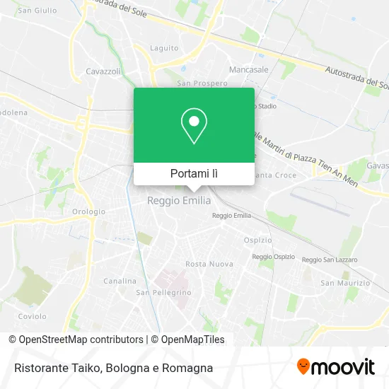 Mappa Ristorante Taiko