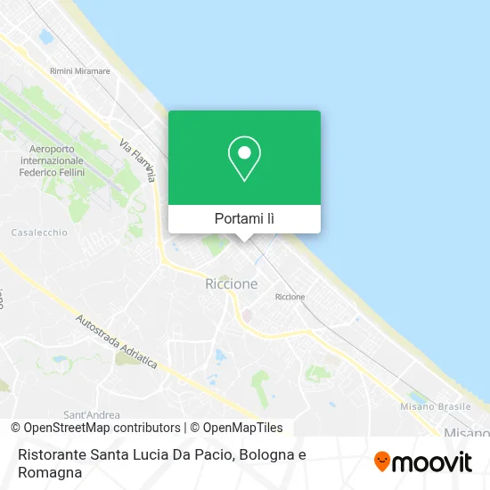 Mappa Ristorante Santa Lucia Da Pacio