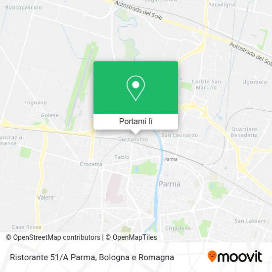 Mappa Ristorante 51/A Parma