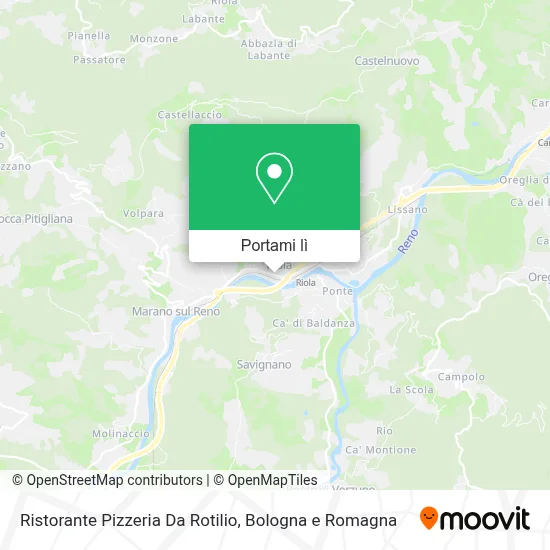 Mappa Ristorante Pizzeria Da Rotilio