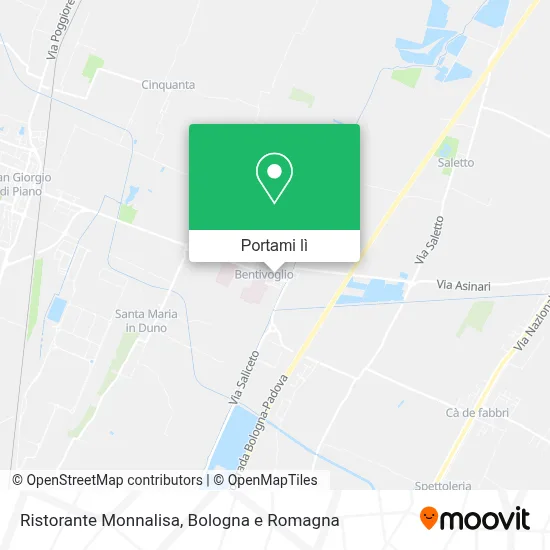 Mappa Ristorante Monnalisa