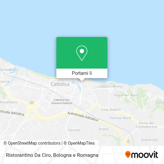 Mappa Ristorantino Da Ciro